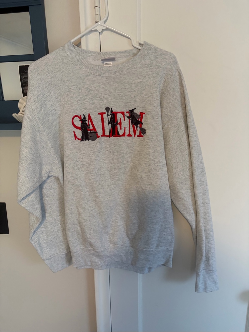 Salem Graphic Crewneck Sweatshirt - Light Gray